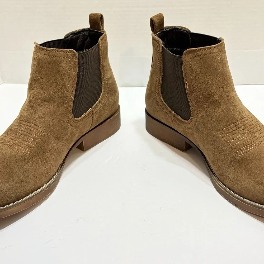ILV Men’s Square Toe Chelsea Western Boots Size 9.5 Cowboy Leather